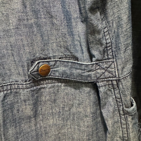 Duluth Trading Blue Denim Chambray Shirt Dress - Picture 5 of 7